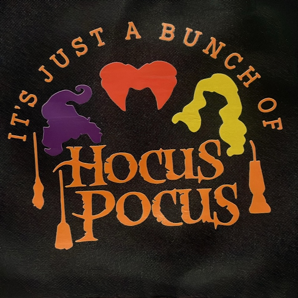 Hocus Pocus Black Zipper Pouch With strap - Picture 3 of 4